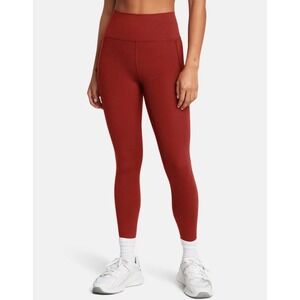 Under Armour Leggings Meridian High Rise Crop Womens XS Red Athleisure